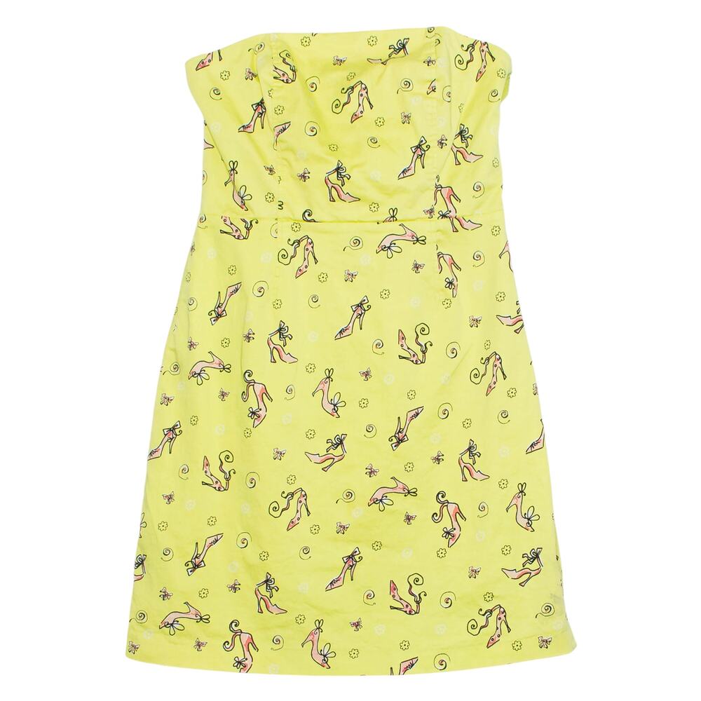 Yuka Resort Dress Strapless Cottage Coquette Retro Fairy Kawaii Green Pink 10